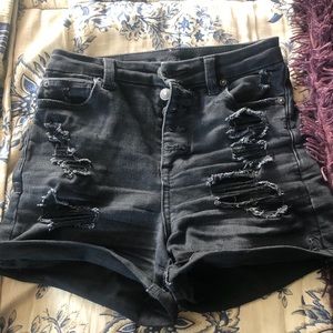 American Eagle high waisted button shorts